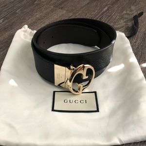 Reversible Gucci belt (black/brown)